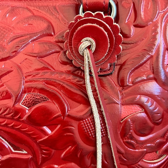 NWT PATRICIA NASH ADELINE TOTE HANDBAG TOOLED LEATHER - Picture 2 of 12